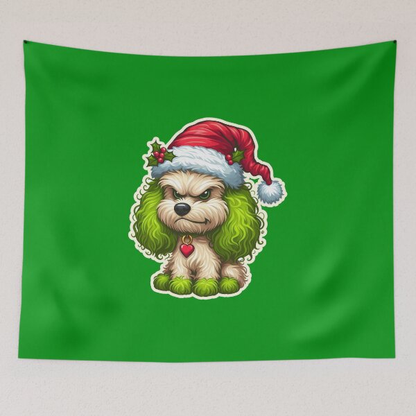 Item preview, Poodle Xmas Grinch, gift designed and sold by ThisDress.