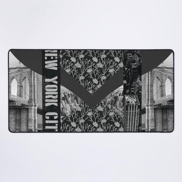 Item preview, NEW YORK NEW YORK FLORAL BLACK AND WHITE designed and sold by Anto2030.