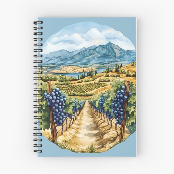 Item preview, OK Falls South Okanagan Watercolor Vineyard Painting designed and sold by meganohm.