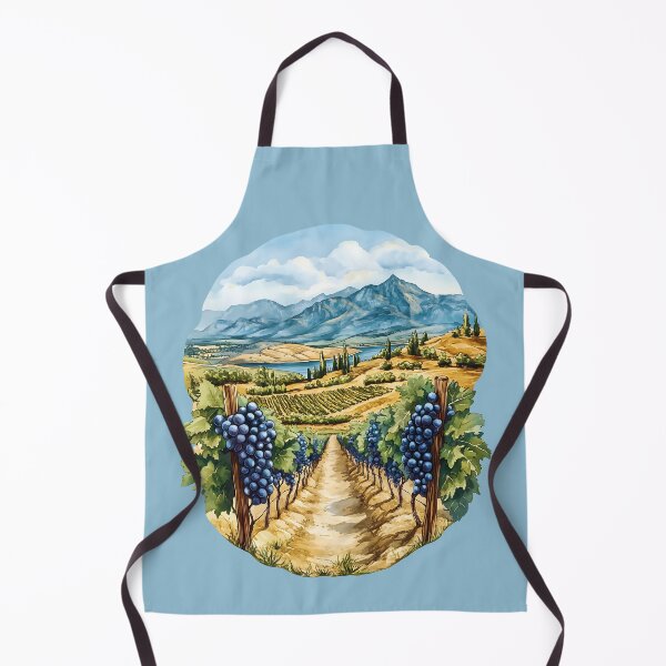 Item preview, OK Falls South Okanagan Watercolor Vineyard Painting designed and sold by meganohm.