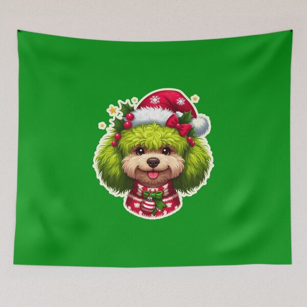 Item preview, Poodle Xmas Grinch, gift designed and sold by ThisDress.