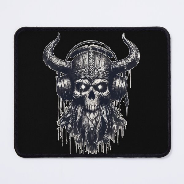 Item preview, Goth Vintage Norse Viking Beard with Headphone designed and sold by TomFrontierArt.