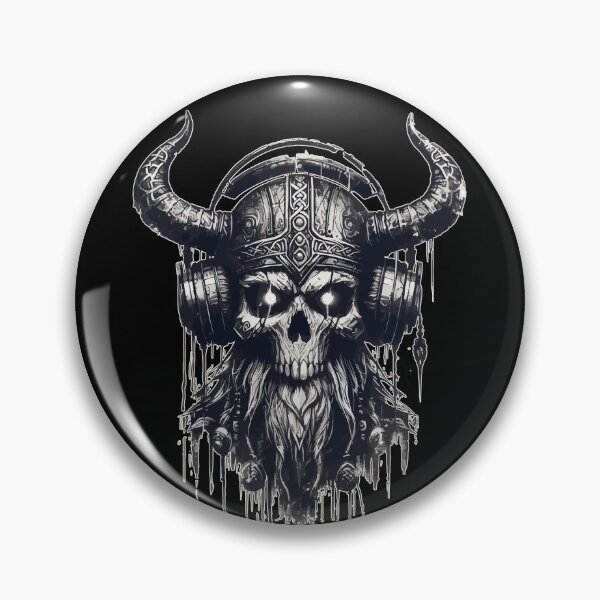Item preview, Goth Vintage Norse Viking Beard with Headphone designed and sold by TomFrontierArt.
