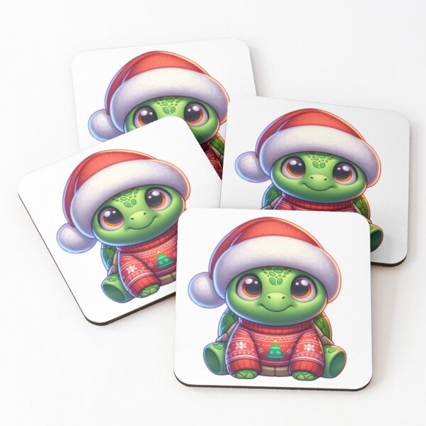 Item preview, Cartoon Turtle Wearing Christmas Sweater designed and sold by BassHeadMomma.