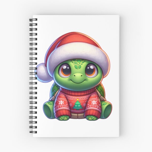 Item preview, Cartoon Turtle Wearing Christmas Sweater designed and sold by BassHeadMomma.