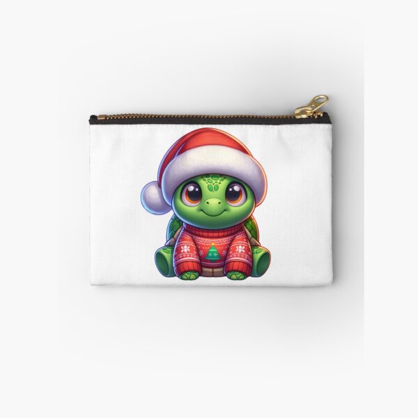 Item preview, Cartoon Turtle Wearing Christmas Sweater designed and sold by BassHeadMomma.