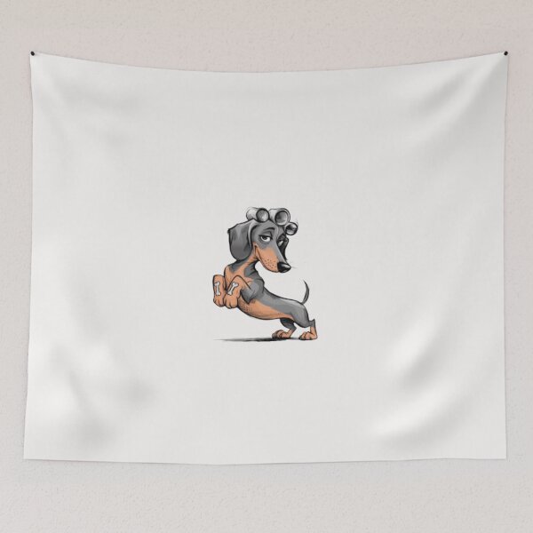 Item preview, dachshund tattoo model by night designed and sold by chessnegocios.