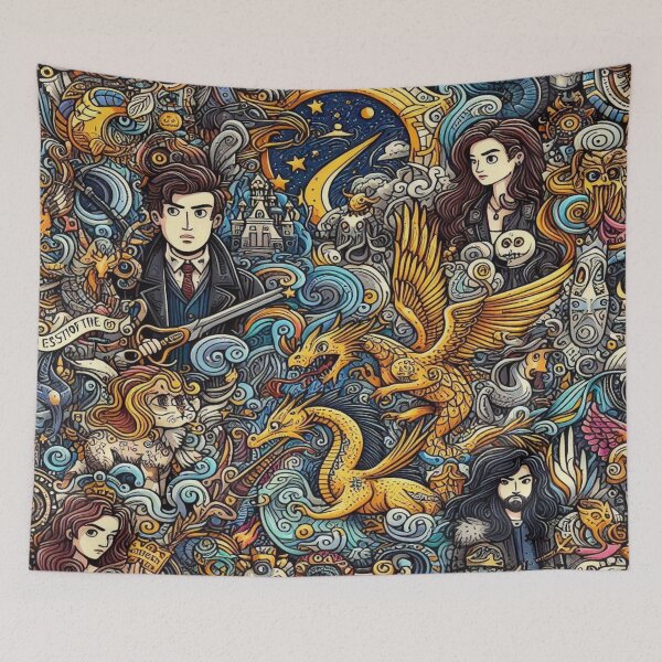 Item preview, falcon88 Epic Crossover Doodle designed and sold by Imaginarium of Chaos falcon88 .