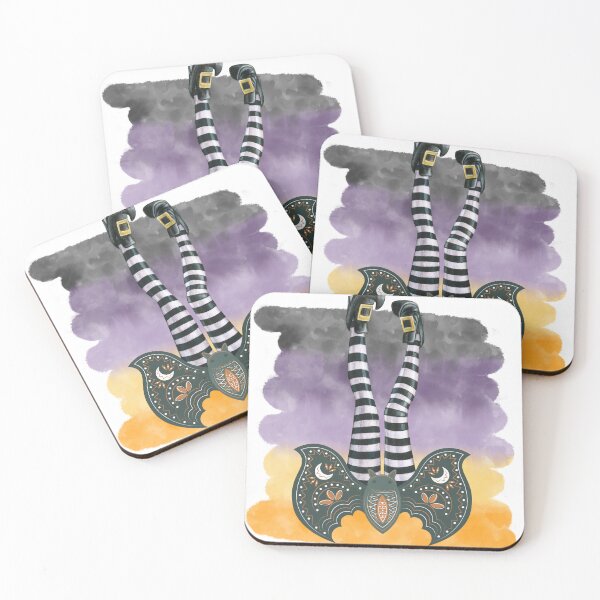 Item preview, Witch's Batty Rise Boho Halloween Watercolor designed and sold by dcohea.