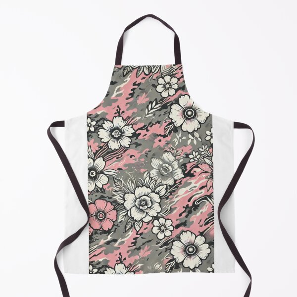 Item preview, Pink and Gray Camo with Flowers designed and sold by Blink Art Studio.