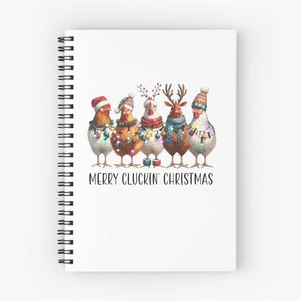Item preview, Merry Cluckin' Christmas funny chickens designed and sold by 21DashDesigns.