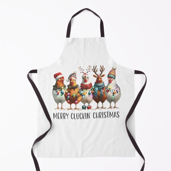 Item preview, Merry Cluckin' Christmas funny chickens designed and sold by 21DashDesigns.