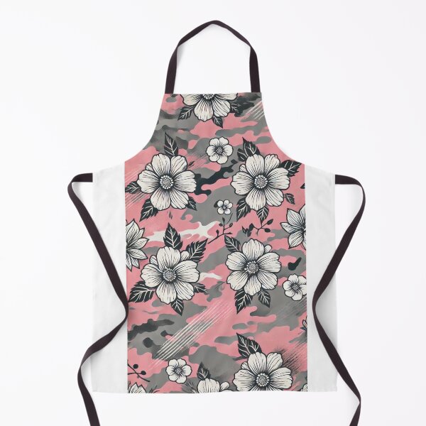 Item preview, Pink and Gray Camo with Flowers designed and sold by Blink Art Studio.