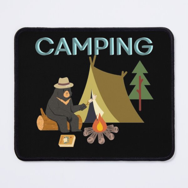Item preview, Camping Bear Illustration designed and sold by MSHobbies.