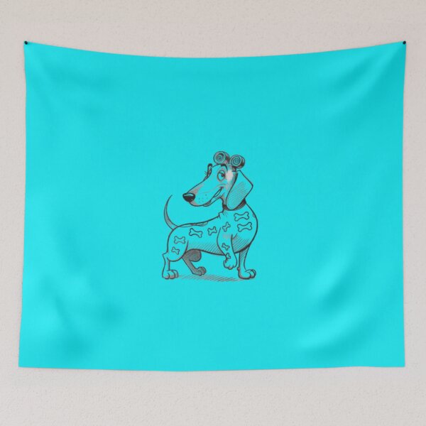 Item preview, Dachshund tattoo model by night designed and sold by chessnegocios.