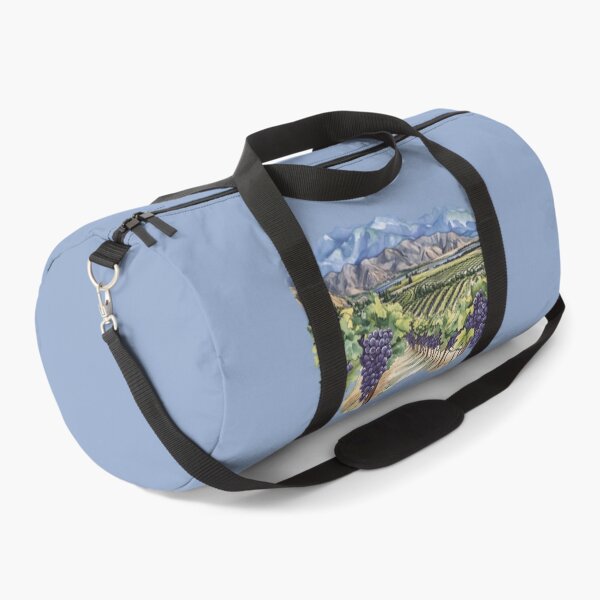 Item preview, Watercolor Vineyard Rows South Okanagan Oliver Osoyoos British Columbia designed and sold by meganohm.