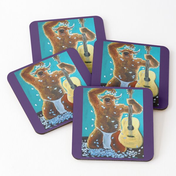 Item preview, Highland Cow Musician designed and sold by Bearnabas.