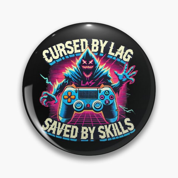 Item preview, Cursed by lag, saved by skills designed and sold by MonaCreations.