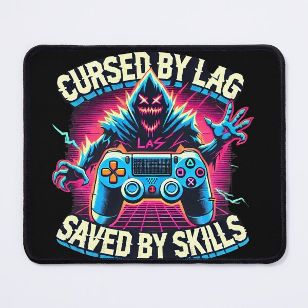Item preview, Cursed by lag, saved by skills designed and sold by MonaCreations.