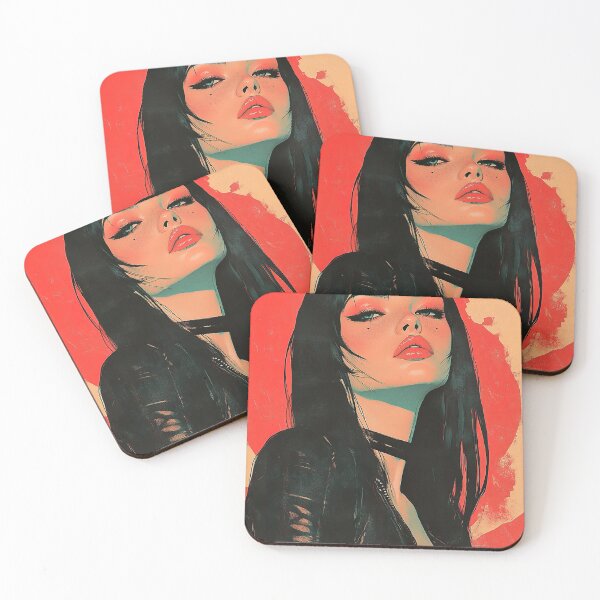 Item preview, Vampirella in Vaporwave Cubism designed and sold by Venon28.