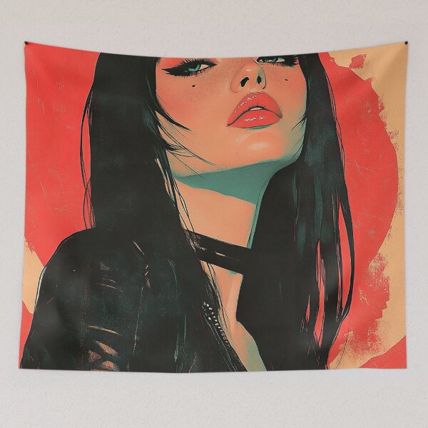 Item preview, Vampirella in Vaporwave Cubism designed and sold by Venon28.