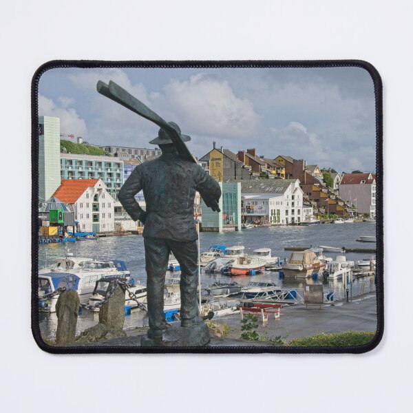 Item preview, Haugesund Cityscape and Olaflytt Statue Norway designed and sold by Martyn R Arnold Fine Art Nature & Landscape Photography.