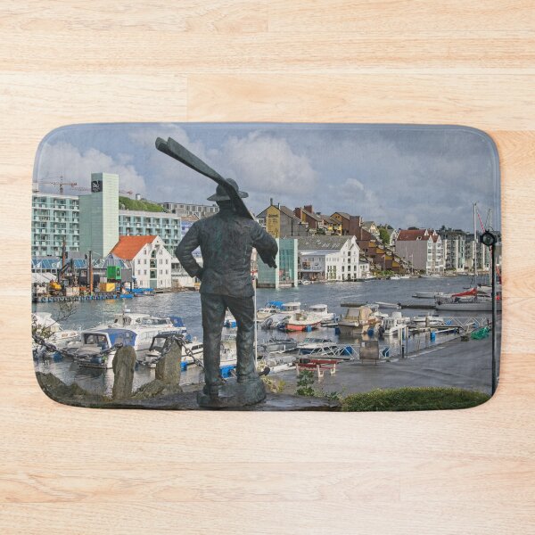 Item preview, Haugesund Cityscape and Olaflytt Statue Norway designed and sold by Martyn R Arnold Fine Art Nature & Landscape Photography.