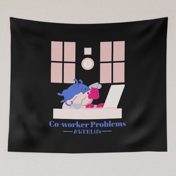 Item preview, Co-Worker Problems: Work From Home Life - Work cats designed and sold by Circle-Cats.
