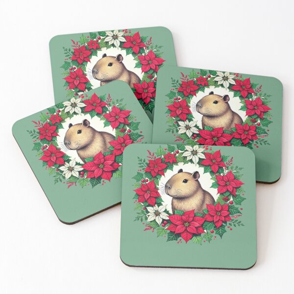 Item preview, Christmas Capybara designed and sold by FrictionMaxxing.
