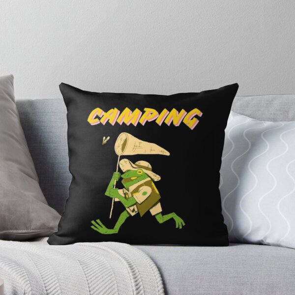 Item preview, Camping Frog Illustration designed and sold by MSHobbies.