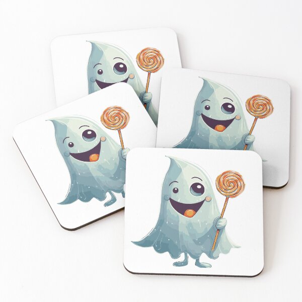 Item preview, Laughing ghost with lollipop – trick or treat? designed and sold by BysonDesigns.