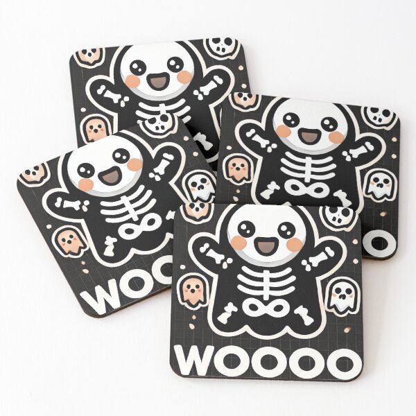 Item preview, Wooooo! Cute Skeleton Ghost Design designed and sold by landletsy.