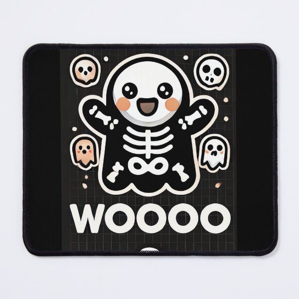 Item preview, Wooooo! Cute Skeleton Ghost Design designed and sold by landletsy.