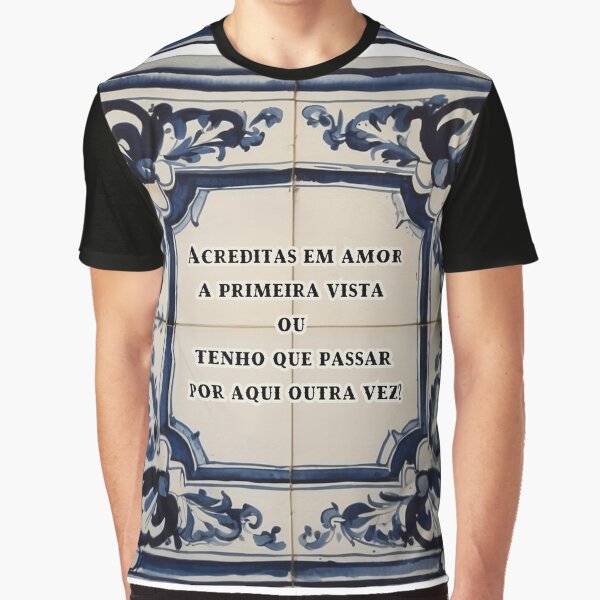 Vista previa del artículo con la obra «Azulejo Portugués con Texto», diseñado y vendido por NinaBarrosArt.