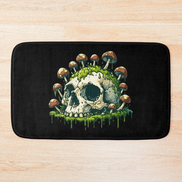 Item preview, Overgrown Mushroom Skull Goth designed and sold by TomFrontierArt.