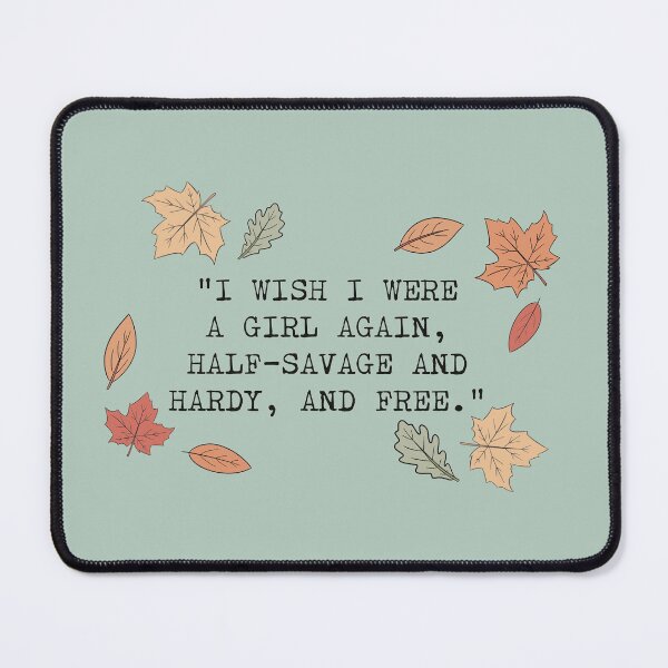 Item preview, Wuthering Heights Wish I Were A Girl Again Emily Bronte Large Print designed and sold by WilfredsWords.