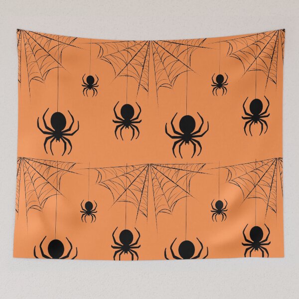 Item preview, Black spiders coming down from the web designed and sold by Stefrait-7.