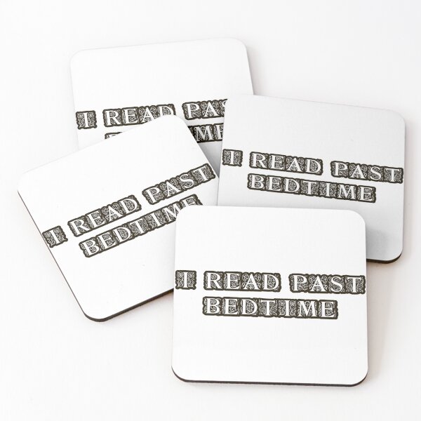 Item preview, I Read Past Bedtime - brown designed and sold by vcsdesigns.
