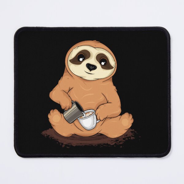 Item preview, Cute Sloth Pouring Latte Art Coffee Lover Gift Barista designed and sold by DSWShirts.