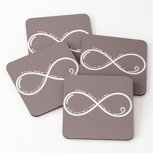 Item preview, Forever Love Morse Code Infinity Minimalist Design designed and sold by CreationbyNiki.