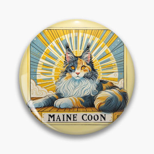 Item preview, Dilute Calico Maine Coon Cat designed and sold by FrictionMaxxing.