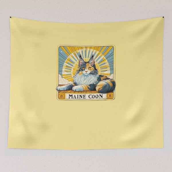 Item preview, Dilute Calico Maine Coon Cat designed and sold by FrictionMaxxing.