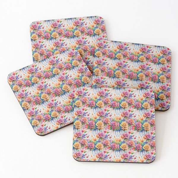 Item preview, Colorful Roses in Watercolor  designed and sold by Grind & Giggle Co..