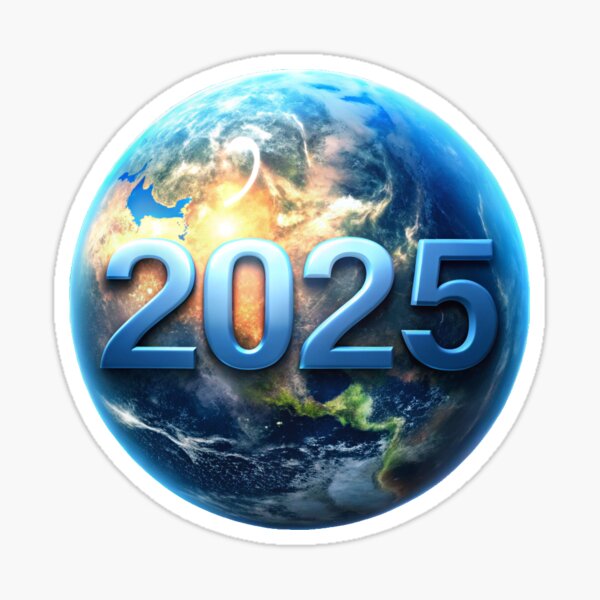 Item preview, 2025 Happy New Year Sticker designed and sold by TroveVault.