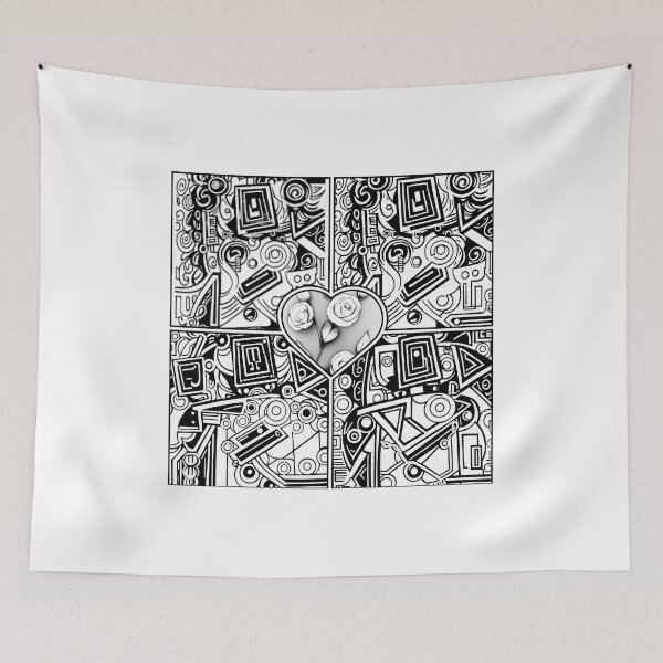Item preview, Floral Geometry Heart designed and sold by AmuraLumina.
