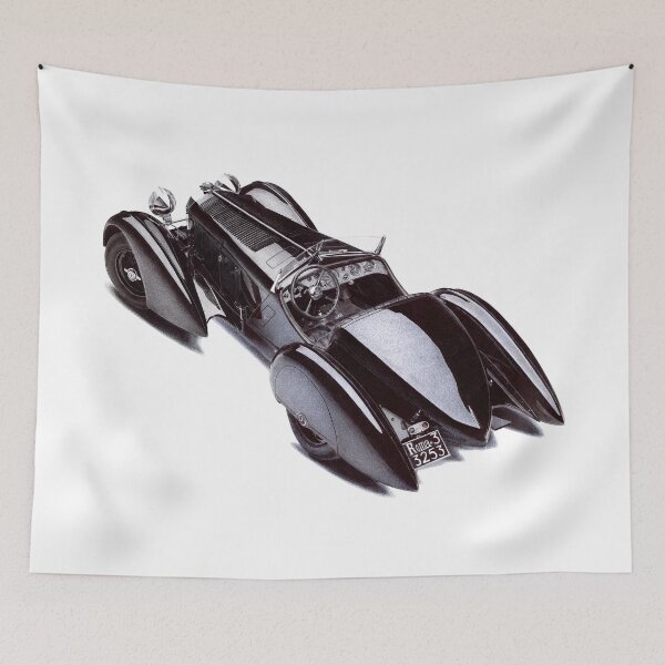 Item preview, 1930 Mercedes-Benz 710 SSK Trossi Roadster. designed and sold by Car drawings by Pavlo Scherbatyuk.