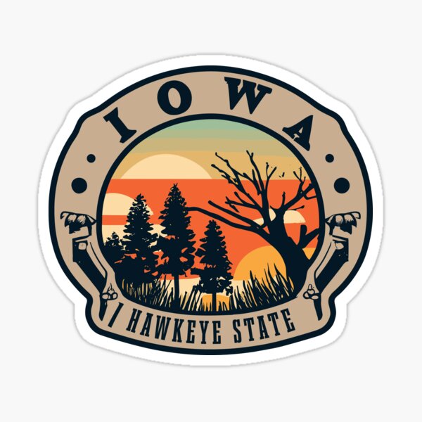 Iowa Sticker Sticker