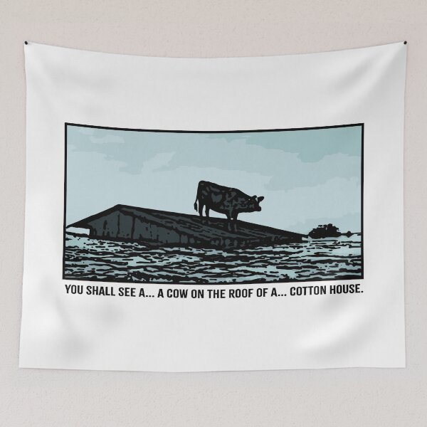 Item preview, O BROTHER WHERE ART THOU. COW ON A COTTON HOUSE ROOF.  designed and sold by 5hertz.