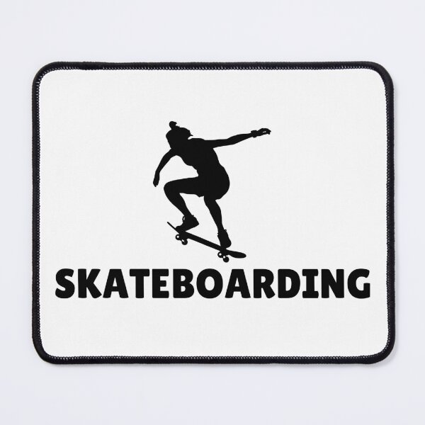 Item preview, SKATEBOARDING (female2) - BLACK designed and sold by ArtsyCity.