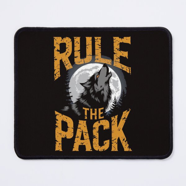 Item preview, Rule The Pack Wolf T-Shirt designed and sold by HOMEDESIGNPRINT.
